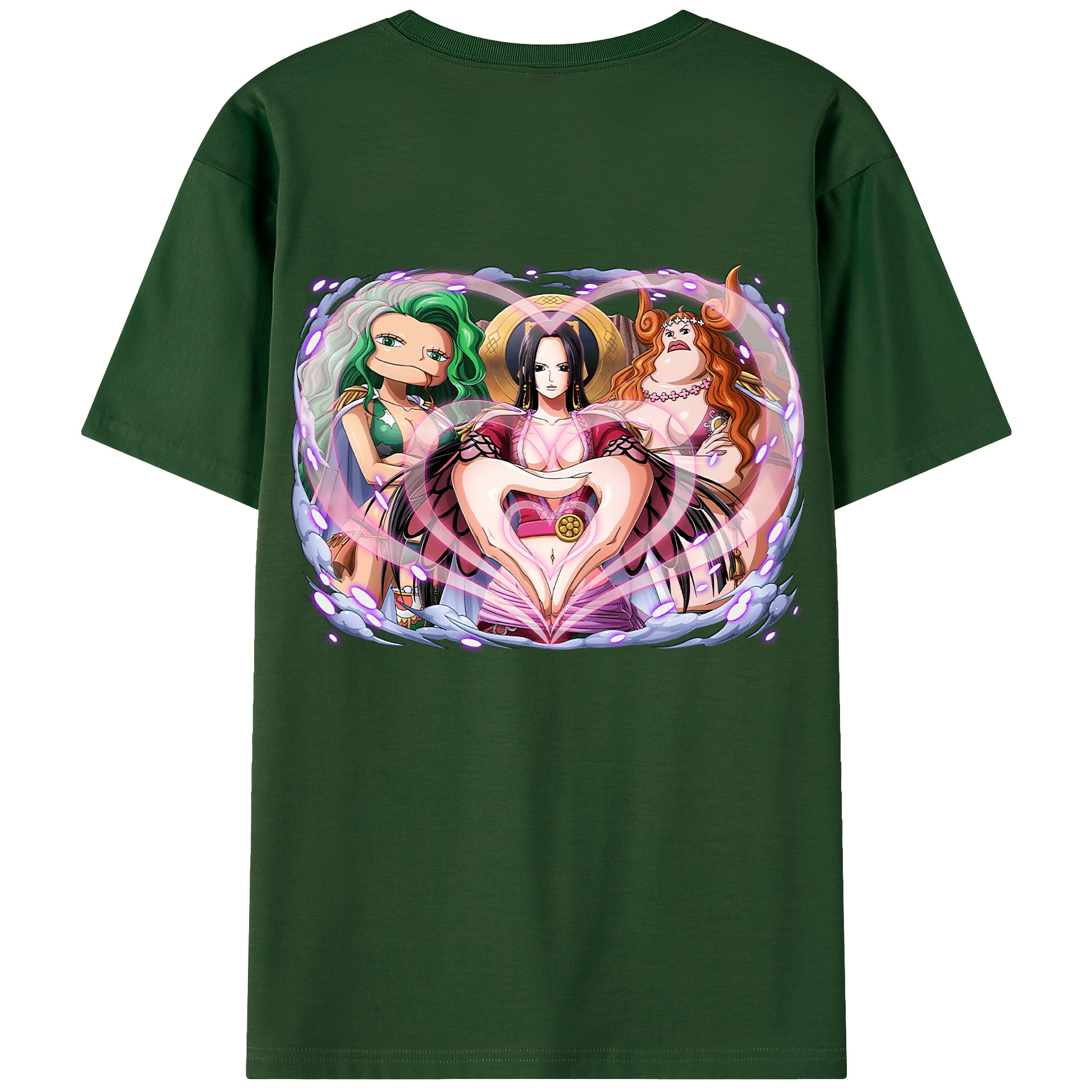 ワンピース ボア・ハンコック ONE PIECE Boa·Hancock 綿100％半袖Tシャツ（背面プリント）